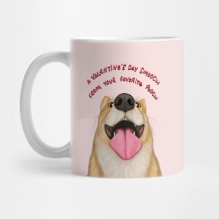 A Valentine's day smooch from your favorite pooch - cute corgi illustration Mug